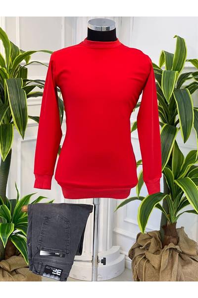 Sıfır Yaka Sweat 001 Kırmızı