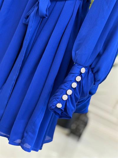 Şifon Bağlamalı Tunik 671 t025 Saks