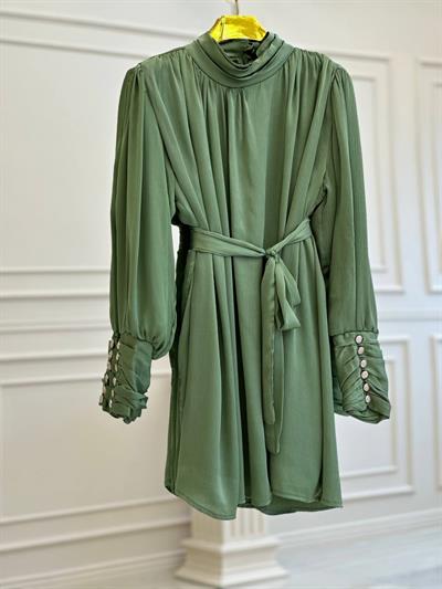 Şifon Bağlamalı Tunik 671 t025 Yeşil