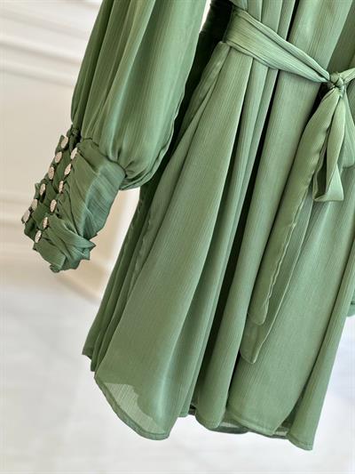 Şifon Bağlamalı Tunik 671 t025 Yeşil