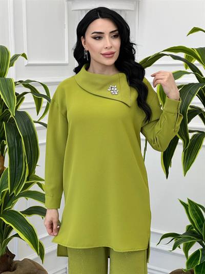 Sim Baskı Pantolonlu Takım 14200 T-24 Yeşil