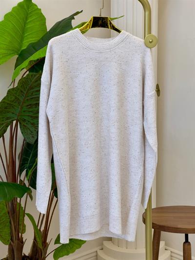 Simli Ve Pullu Tunik 7765 T-26 Bej