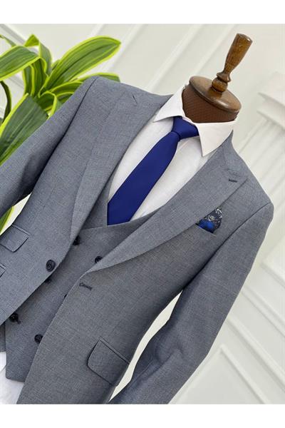 Slimfit Kesim Takım Elbise 1047 Mavi