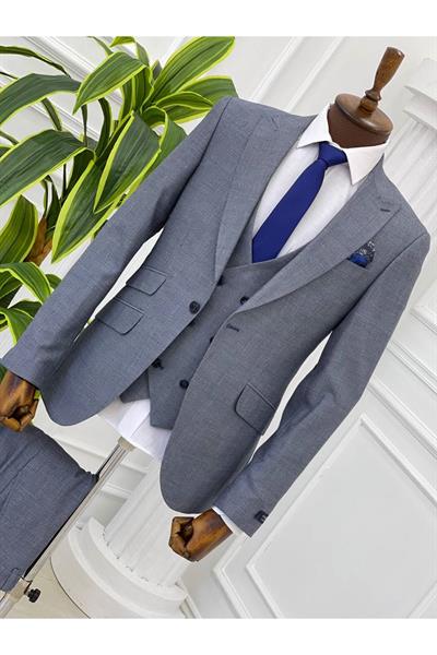 Slimfit Kesim Takım Elbise 1047 Mavi