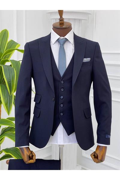 Slimfit Kesim Takım Elbise 1563 Lacivert