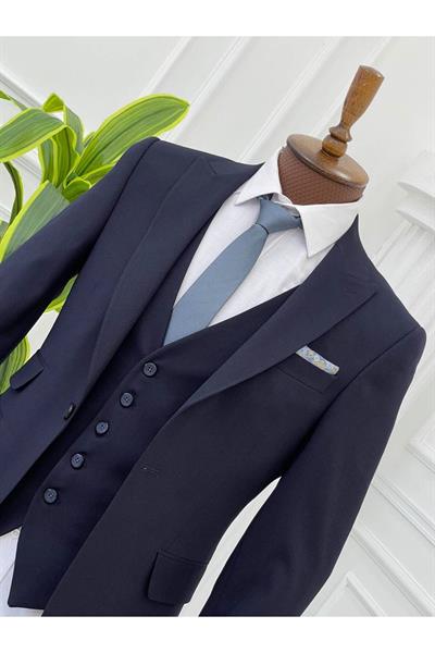 Slimfit Kesim Takım Elbise 1563 Lacivert