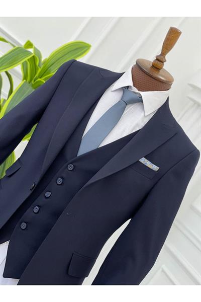 Slimfit Kesim Takım Elbise 1563 Lacivert