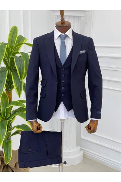 Slimfit Kesim Takım Elbise 1563 Lacivert
