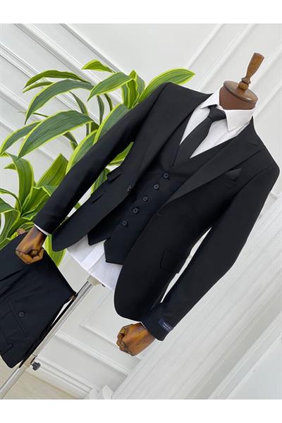 Slimfit Kesim Takım Elbise 1563 Siyah