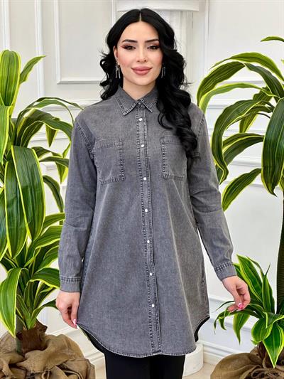 Spor Kot Gömlek 6835 T-24 Gri