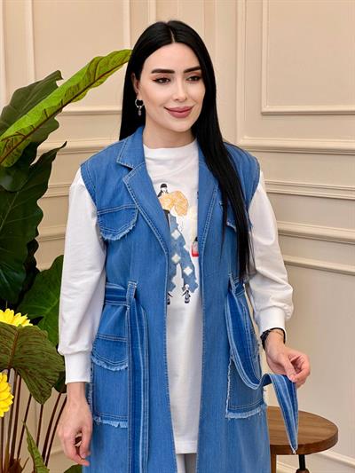 Spor Kot Yelek 2085 y025 Açık Kot