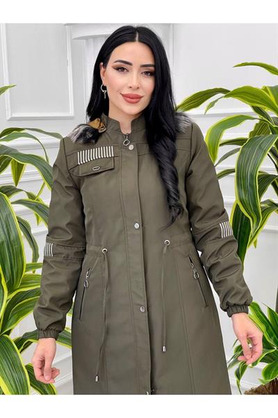 Spor Tam Boy Parka 4228 Haki
