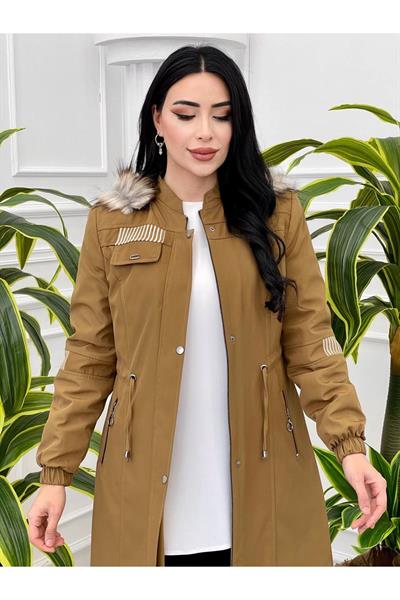 Spor Tam Boy Parka 4228 Taba