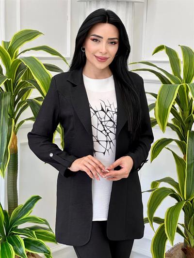 Spor Üçlü Keten Takım 5205 t-24 Siyah