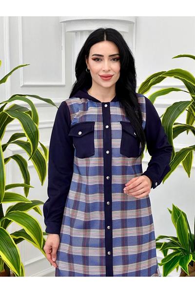 Süet Detay Spor  Tunik 2142 Lacivert