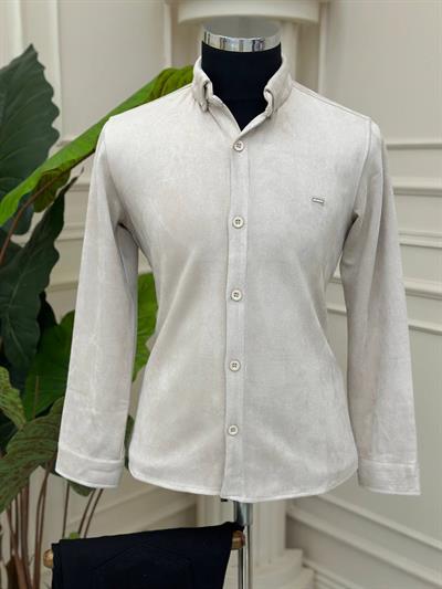 Süet Gömlek 1018 T-24 Bej