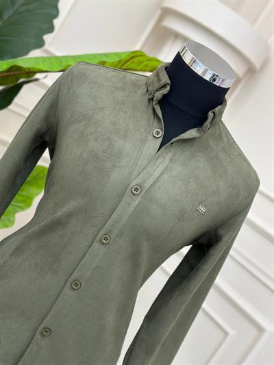 Süet Gömlek 1018 T-24 Haki