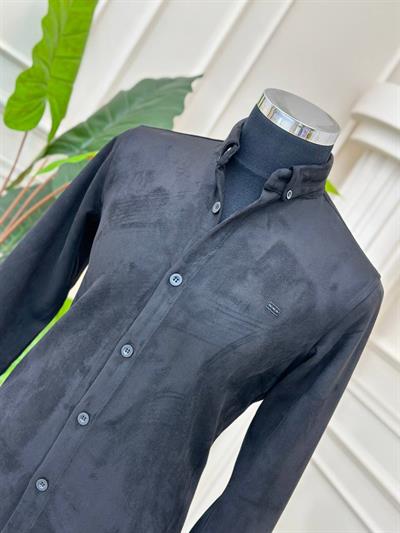 Süet Gömlek 1018 T-24 Siyah