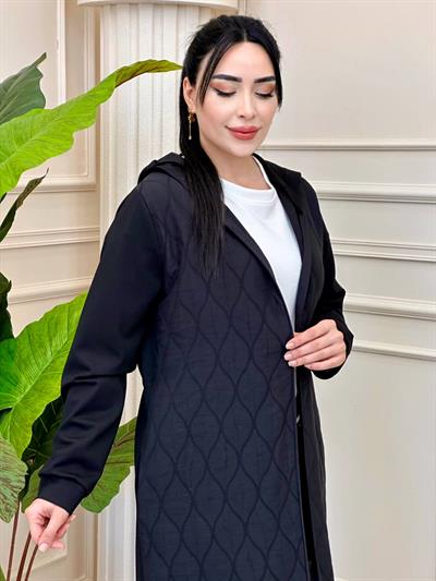 Süet Kol Kapitone Kap 6062 t-24 Siyah