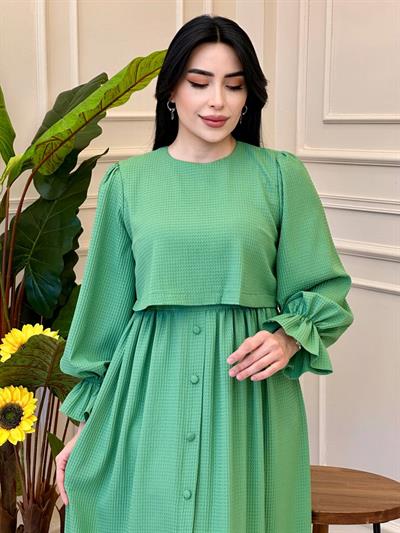 Takım Görünümlü Elbise 4175 E025 Yeşil
