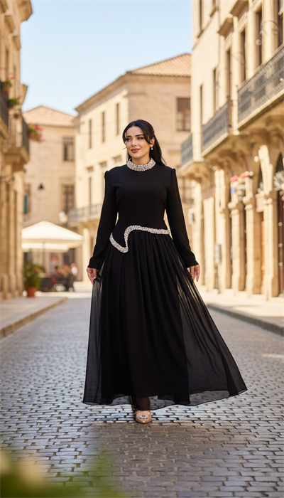 Takım Görünümlü Suzanna Elbise 1152 T-26 Siyah