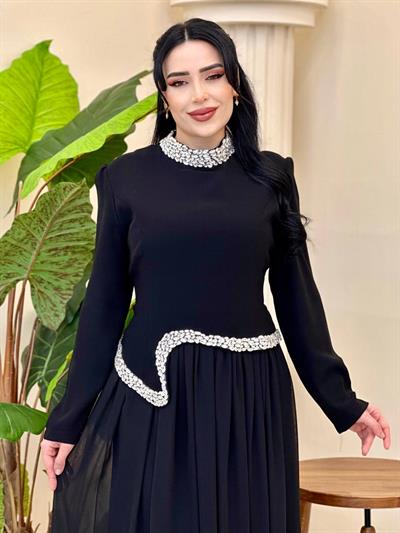 Takım Görünümlü Suzanna Elbise 1152 T-26 Siyah