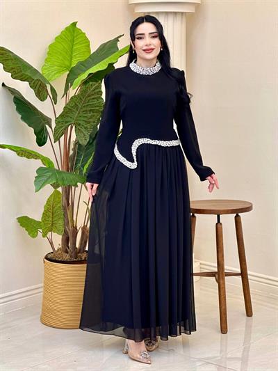 Takım Görünümlü Suzanna Elbise 1152 T-26 Siyah