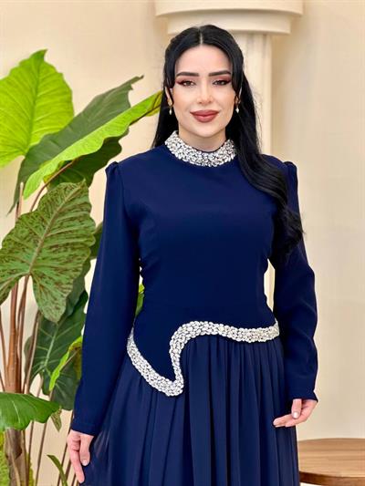 Takım Görünümlü Suzanna Elbise 1152 T-26 Lacivert