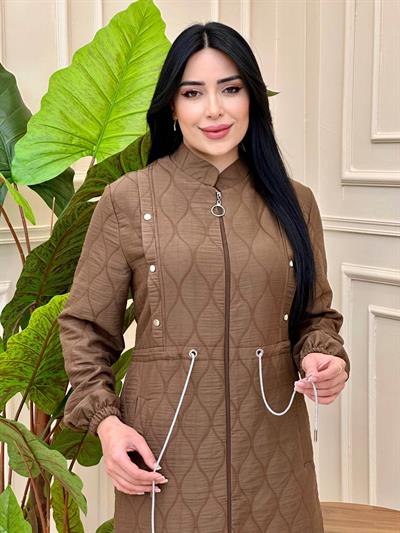 Taş Bağçık Kapitone Kap 1027 K-025 Kahverengi
