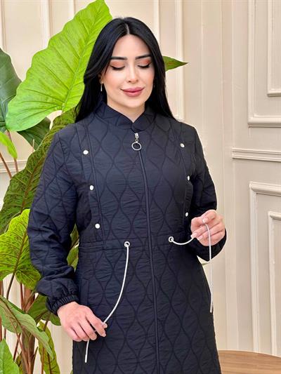 Taş Bağçık Kapitone Kap 1027 K-025 Siyah