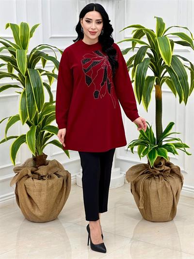 Taş İşleme Tunik 870 T-24 Bordo