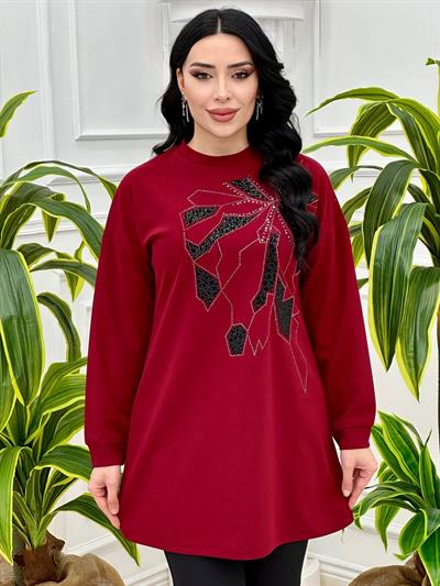 Taş İşleme Tunik 870 T-24 Bordo