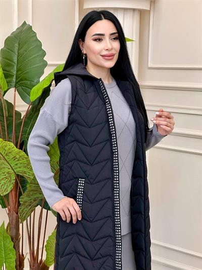 Taş Şerit Şişme Yelek 966-1 t-24 Siyah