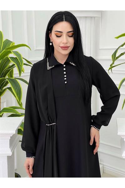 Taş Şerit Tunik Takım 20084 Siyah