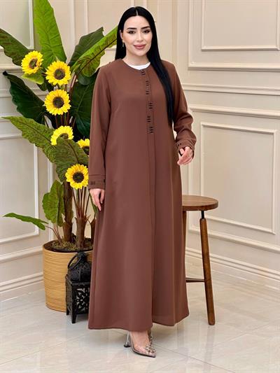 Taşlı Battal Pardesü 8209 p025 Kahverengi