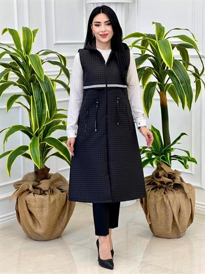 Taşlı Yelek 3110 Siyah