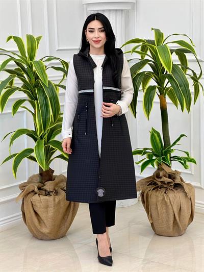 Taşlı Yelek 3110 Siyah