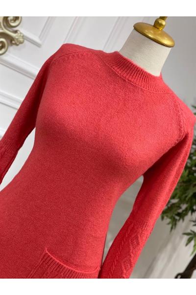 Tek Cep Yumoş Tunik 7093 pembe