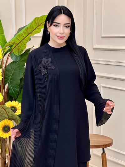 Tek Taraf Pilise İkili Takım 1375 T25 Siyah