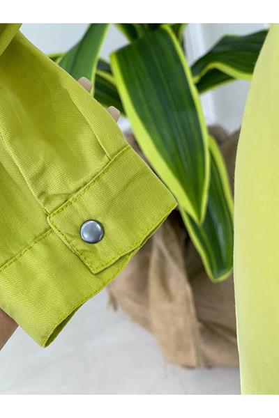 Tensel Tunik 6895-Yağ Yeşili