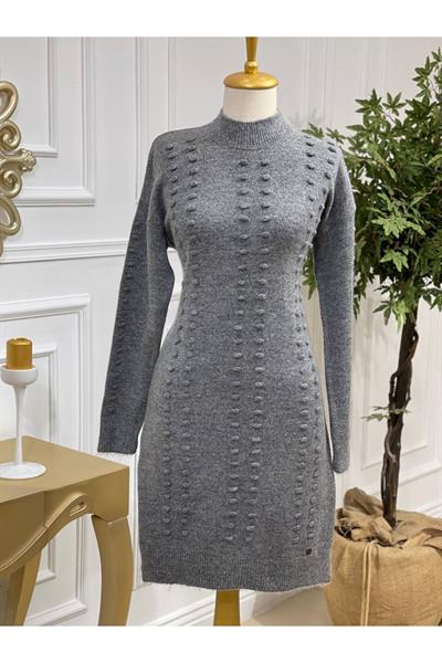Tomurcuk Şerit Yumoş Tunik 7011 Füme