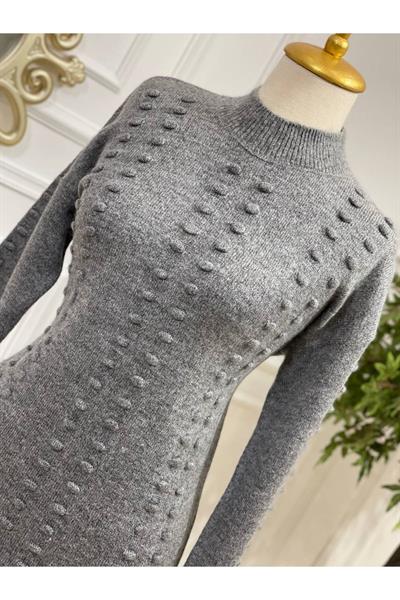 Tomurcuk Şerit Yumoş Tunik 7011 Füme