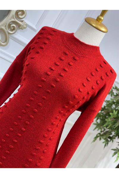 Tomurcuk Şerit Yumoş Tunik 7011 Kırmızı