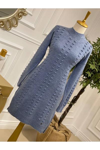Tomurcuk Şerit Yumoş Tunik 7011 Mavi