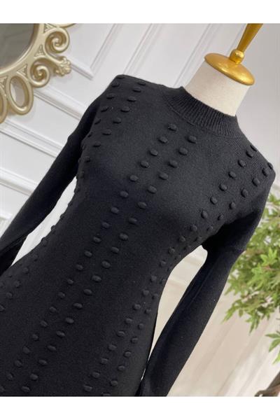 Tomurcuk Şerit Yumoş Tunik 7011 Siyah