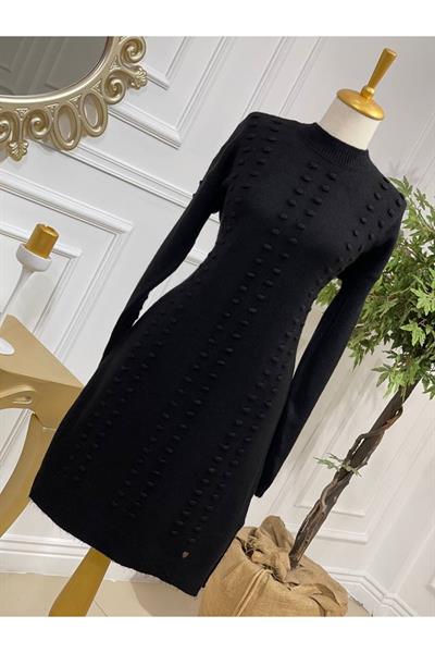 Tomurcuk Şerit Yumoş Tunik 7011 Siyah