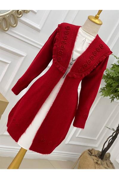 Tomurcuk Yumoş Hırka 7136 Bordo