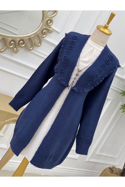 Tomurcuk Yumoş Hırka 7136 Lacivert