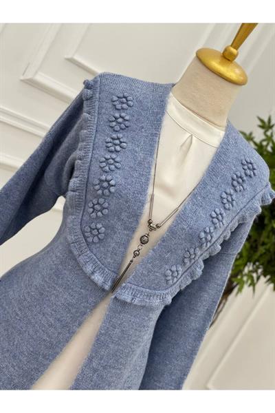 Tomurcuk Yumoş Hırka 7136 Mavi