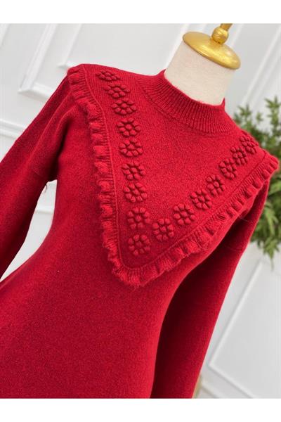 Tomurcuk Yumoş Tunik 7094 Kırmızı